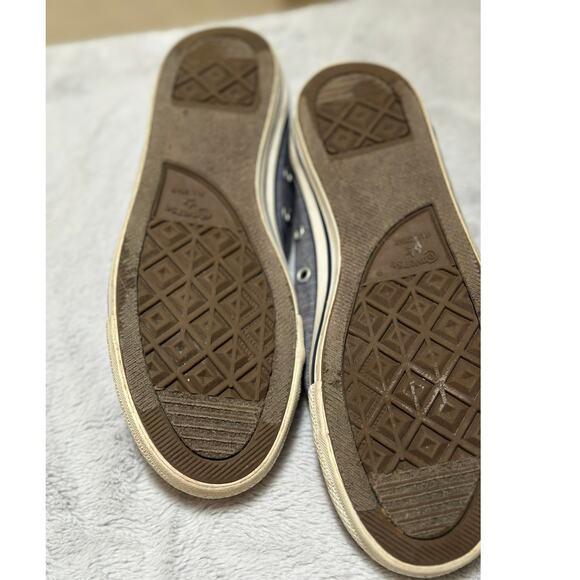 Converse Charcoal Canvas Sneakers with Cream Accents - Picture 5 of 7